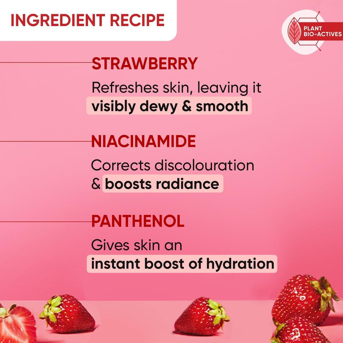 MENT Dot- & Key- Strawberry Dew Strobe Cream for Face | Skin Radiance Cream | Moisturizer & Highlighter for Face | for Dewy Glazed Instant Glow | Boosts Hydration| for Women & Men | 30ml