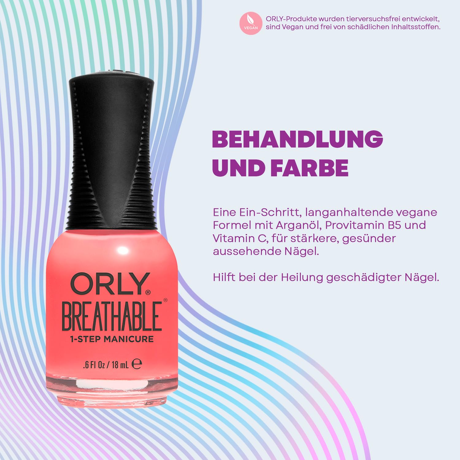 Orly Nail Polish, Nail Superfood Breathable, 18ml