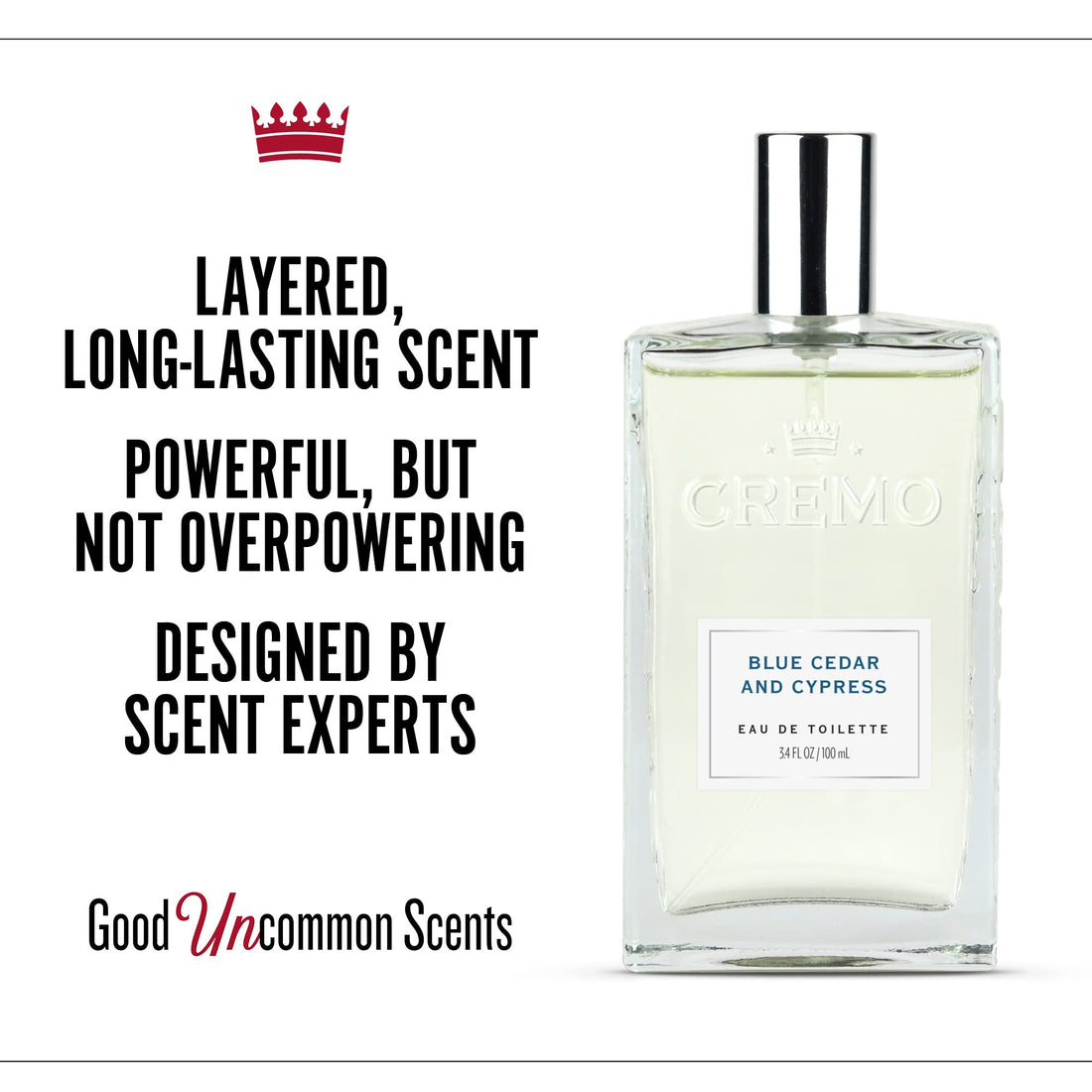 Spray Cologne, Blue Cedar & Cypress, 3.4 Ounce: Cremo Cologne Spray, Blue Cedar & Cypress, 3.4 Ounce