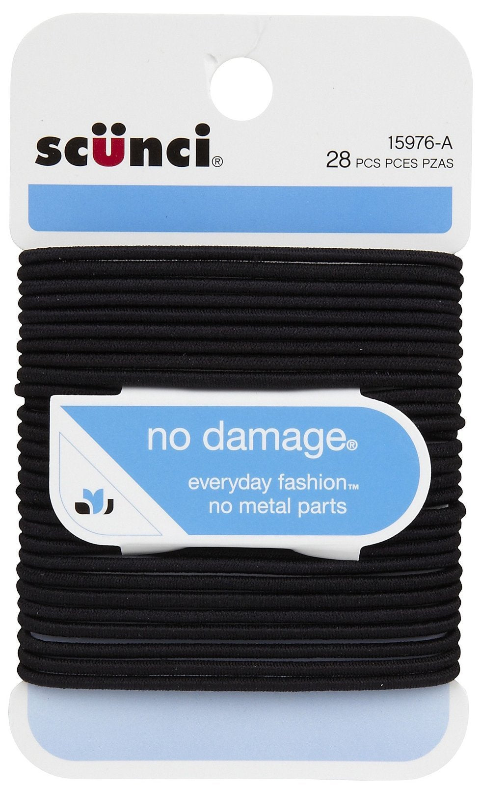No Damage Elastic Hair Bands Black