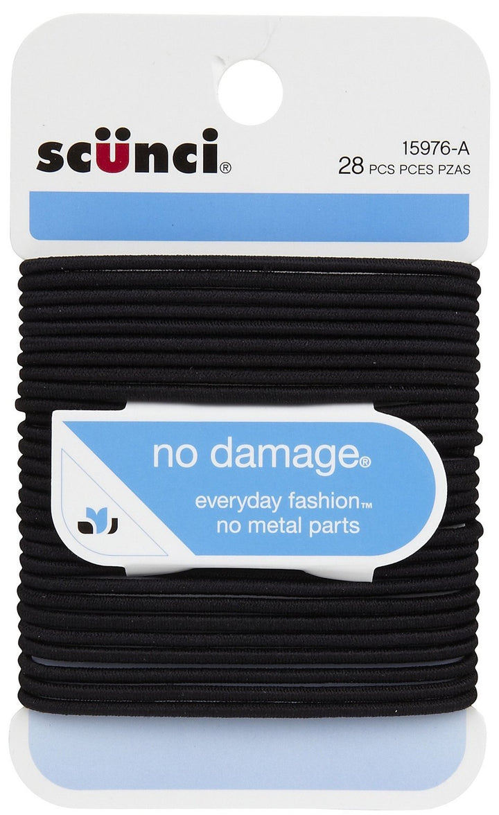 No Damage Elastic Hair Bands Black
