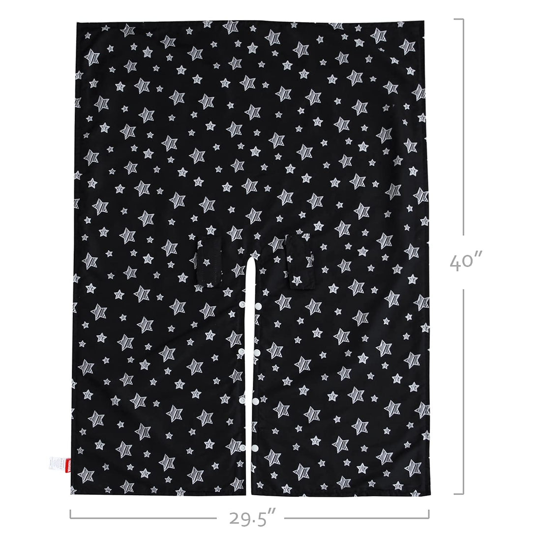 Baby Car Seat Cover for Babies, Opening Black Star Minky Carseat Canopy for Boys Girls, Multiuse Cover for Infant Carseat/Baby Carrier/Stroller/Nursing Breastfeeding/Newborn Shower Gift