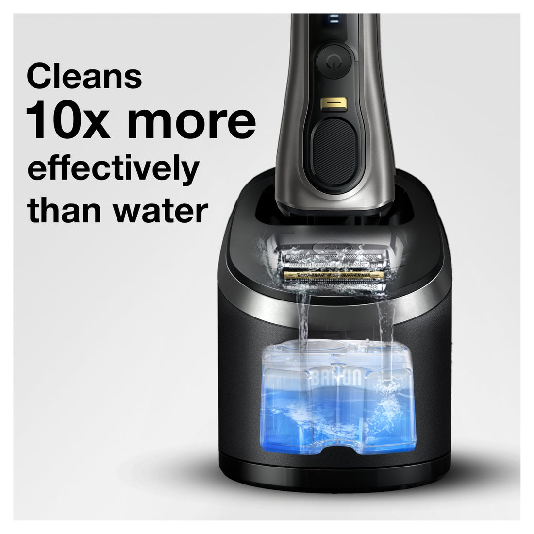 Braun Clean & Renew Refill Cartridges CCR, Replacement Shaver Cleaner Solution for Clean&Charge Cleaning System, Pack of 3