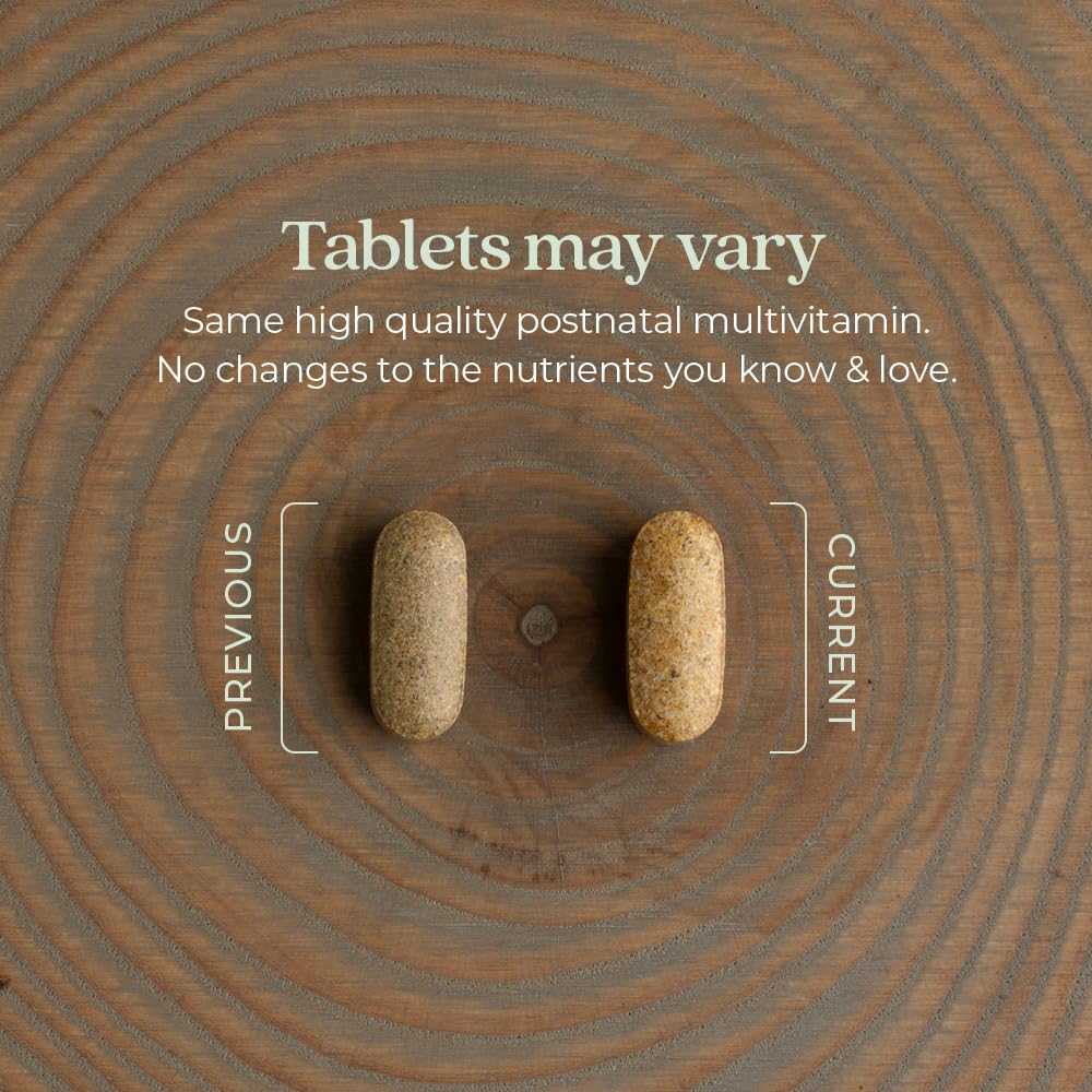 New Chapter, Postnatal Vitamins Lactation Supplement, Complete Multivitamin with Fermented Vitamin D3 + B Vitamins, Made with Organic Vegetables & Herbs, Non-GMO Ingredients, 96 Count