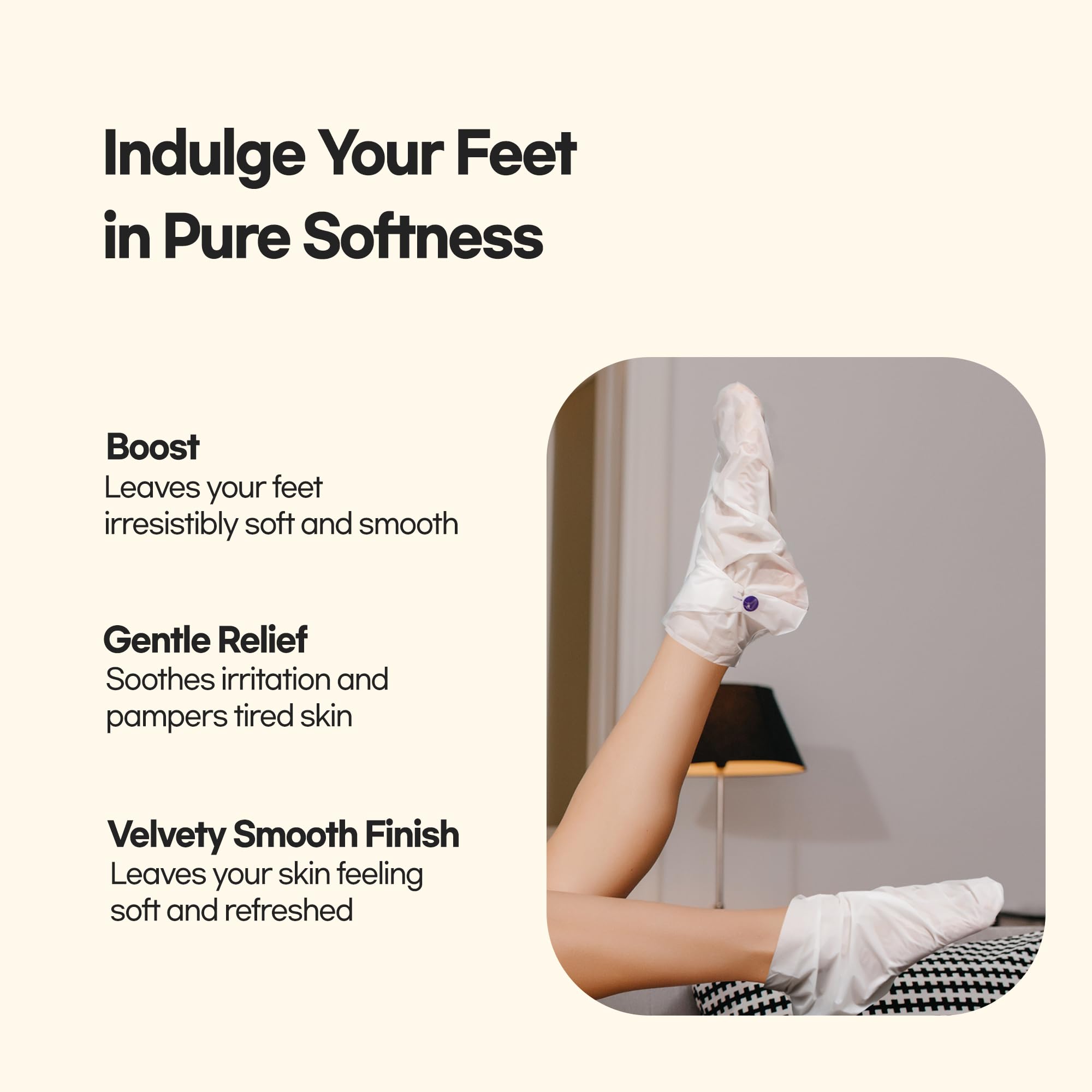 Epielle Hydrating Foot Masks, 6 Pairs of Moisturizing Socks for Cracked Feet, Dry Heels, Toes & Calluses, Shea Butter, Jojoba Oil, Vitamin E, Korean Skincare, Easter Gifts, Mother's Day Gifts