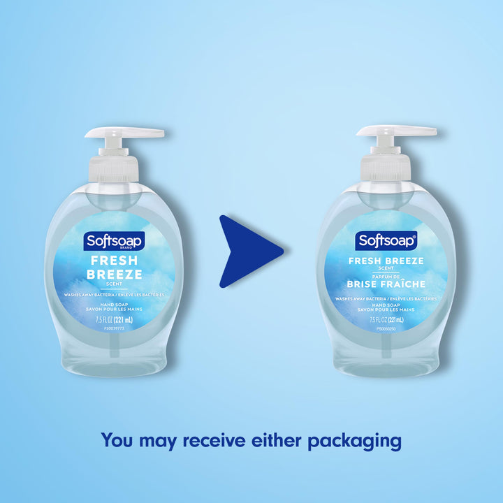 Softsoap Liquid Hand Soap, Fresh Breeze - 7.5 fluid ounce (Pack of 6)