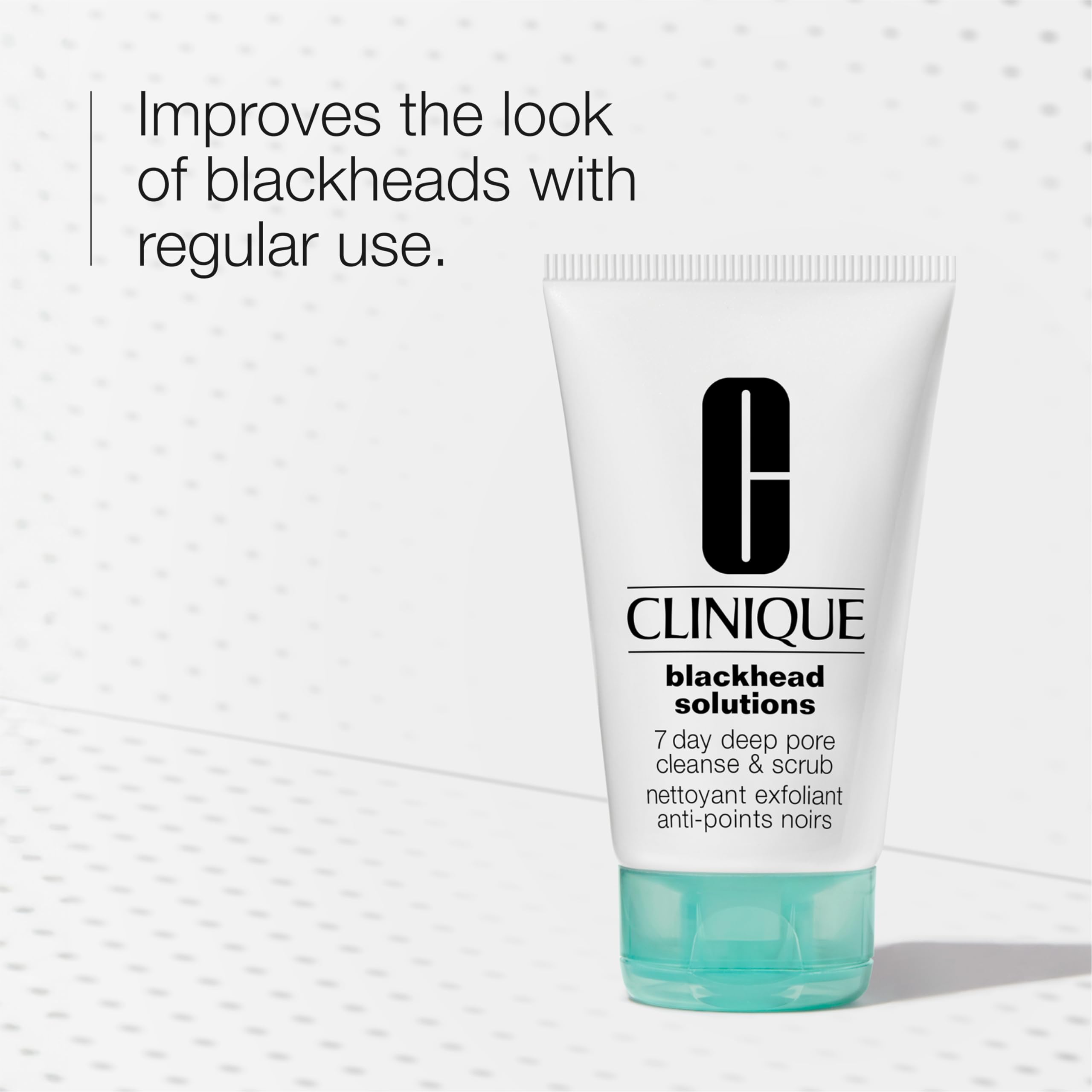 Clinique Blackhead Solutions 7 Day Deep Pore Cleanse & Scrub, Daily Face Cleanser Facial Scrub With Salicylic Acid + Vitamin E For All Skin Types, 4.2 Fl Oz