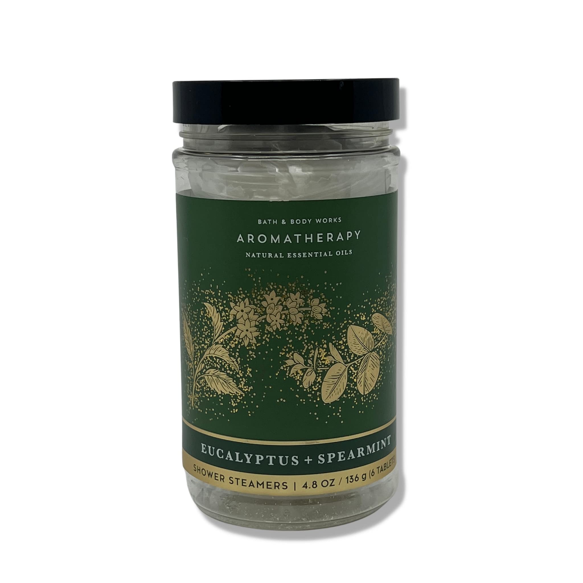 Bath & Body Works - Aromatherapy - Shower Steamers, 6 Tablets Each - 2 Pack Bundle - Lavender Vanilla and Eucalyptus Spearmint