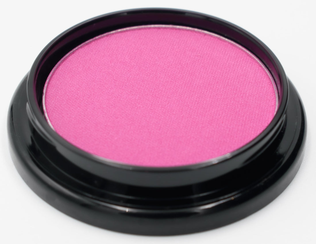 Pure Ziva Hot Pink Bright Fuchsia Magenta Rouge Blush Pressed Cheek Color Powder, Talc & Paraben Free, 4 Grams, No Animal Testing & Cruelty Free
