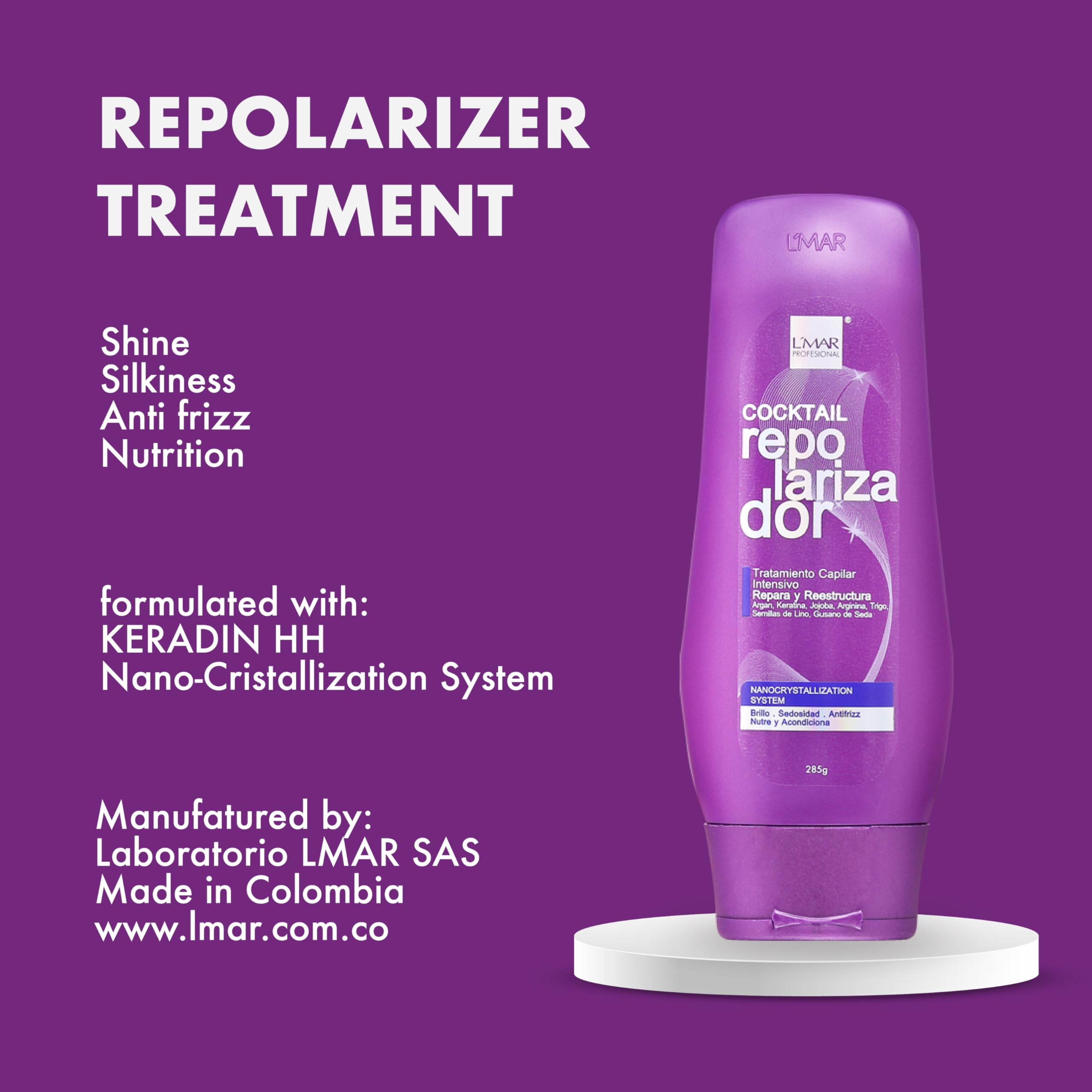 Repolarizador Lmar - Repolarizer L'mar - Nutrients for the Hair 9oz (285grs)