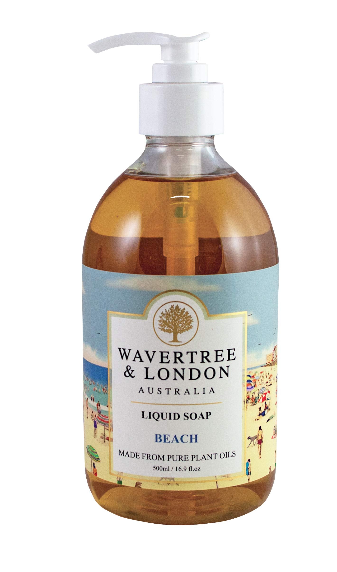 Wavertree & London Natural Liquid Soap Bottle with Dispenser Pump | Scented Soap for Home, Office use | Triple French Milled soap | Made in Australia