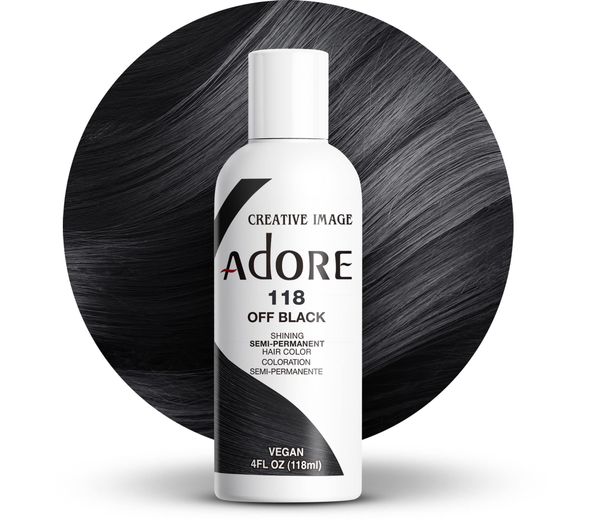 Adore Creative Image Hair Color #118 Off Black AD