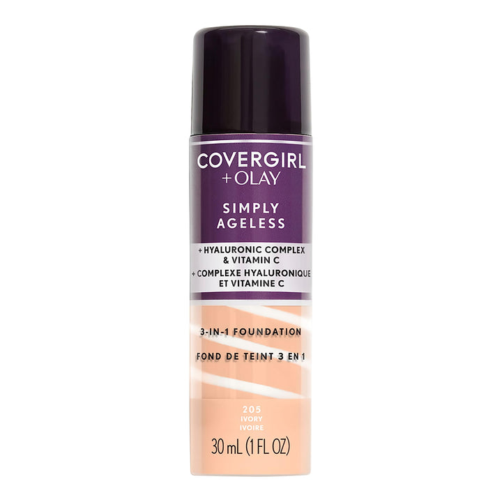COVERGIRL & Olay Simply Ageless 3-in-1 Liquid Foundation, Ivory