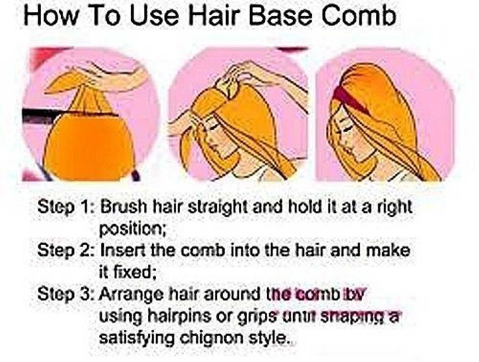 Beige : AnHua 1PC Charming BUMP IT UP Volume Inserts Do Beehive hair styler Tool Hair Comb Hot