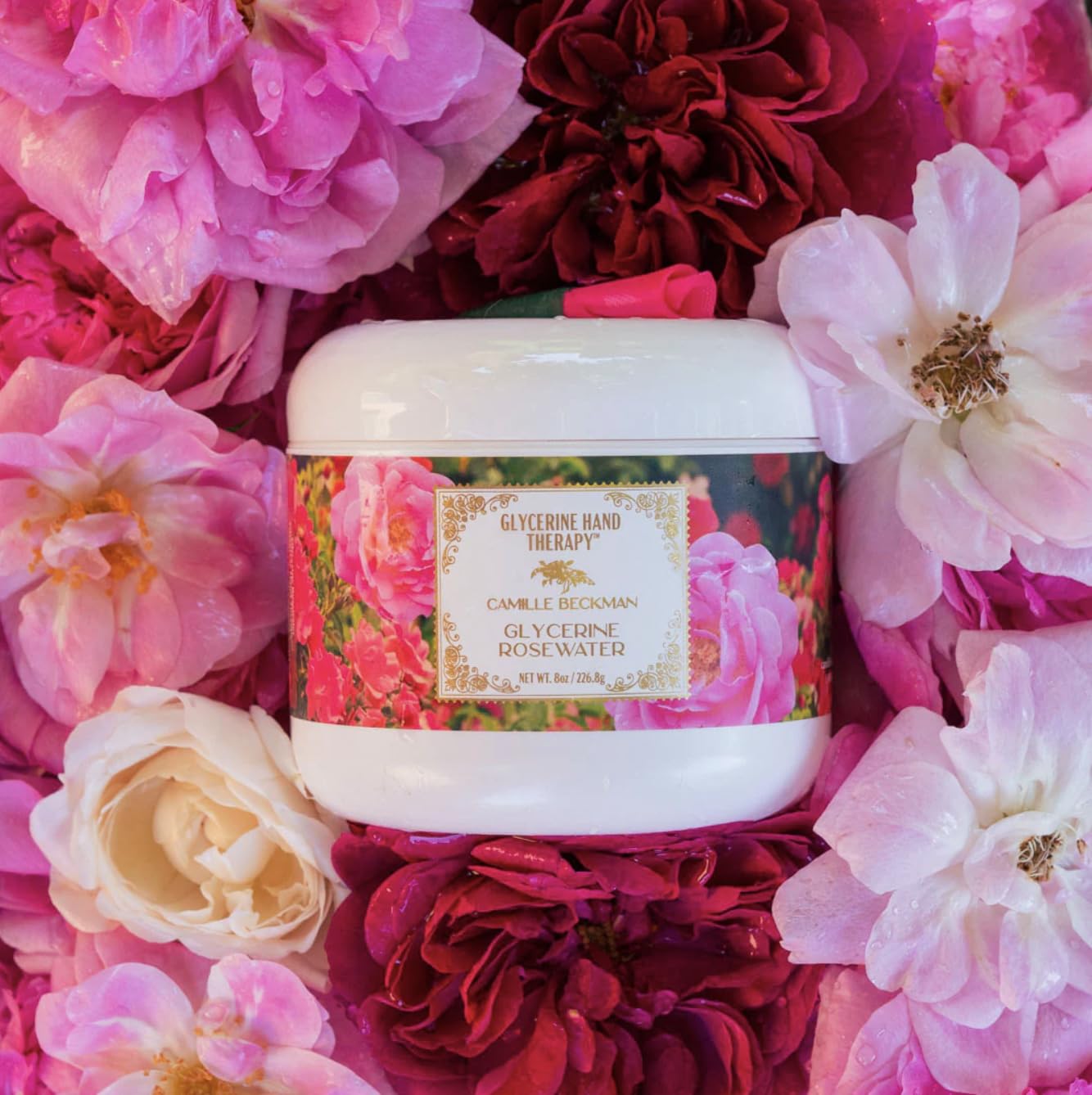 Camille Beckman Glycerin Hand Therapy, Glycerine Rosewater, 8 Ounce