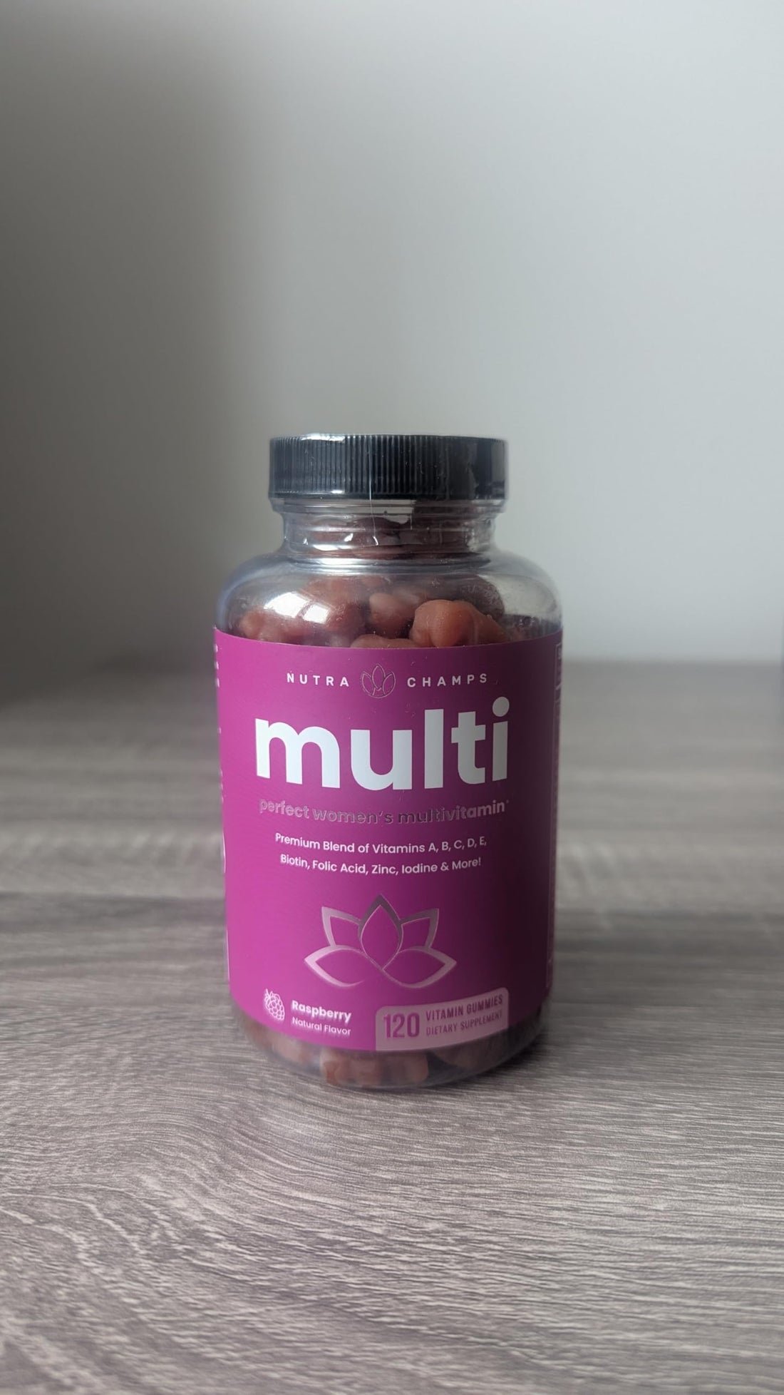 NutraChamps Multivitamin for Women, 240 Count, Vitamins A, B, C, D, E, Biotin, Folic Acid, Womens Gummy Multivitamins, Chewable Daily (Pack of 2)