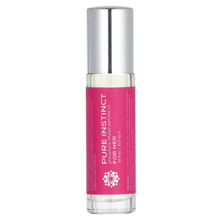 Pure Instinct Roll-On - The Original Pheromone Infused Essential Oil Perfume Cologne - TSA Ready (For Her - Women)