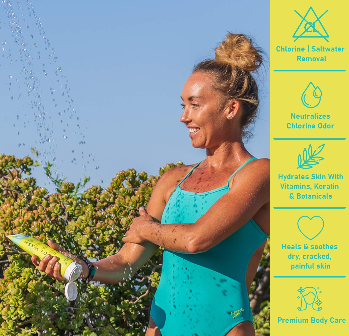 TRISWIM Chlorine Removal Body Wash,1 Pc