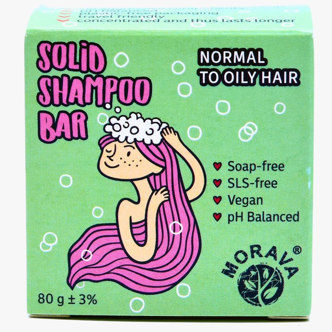 Morava Rosemary Shampoo Bar for Oily Hair – Sulfate-Free, Vegan, and Cruelty-Free. Deep Cleansing Shampoo Bar for Fine Hair, Adds Volume and Strength, Boosts Hair Growth – 2.82 Oz