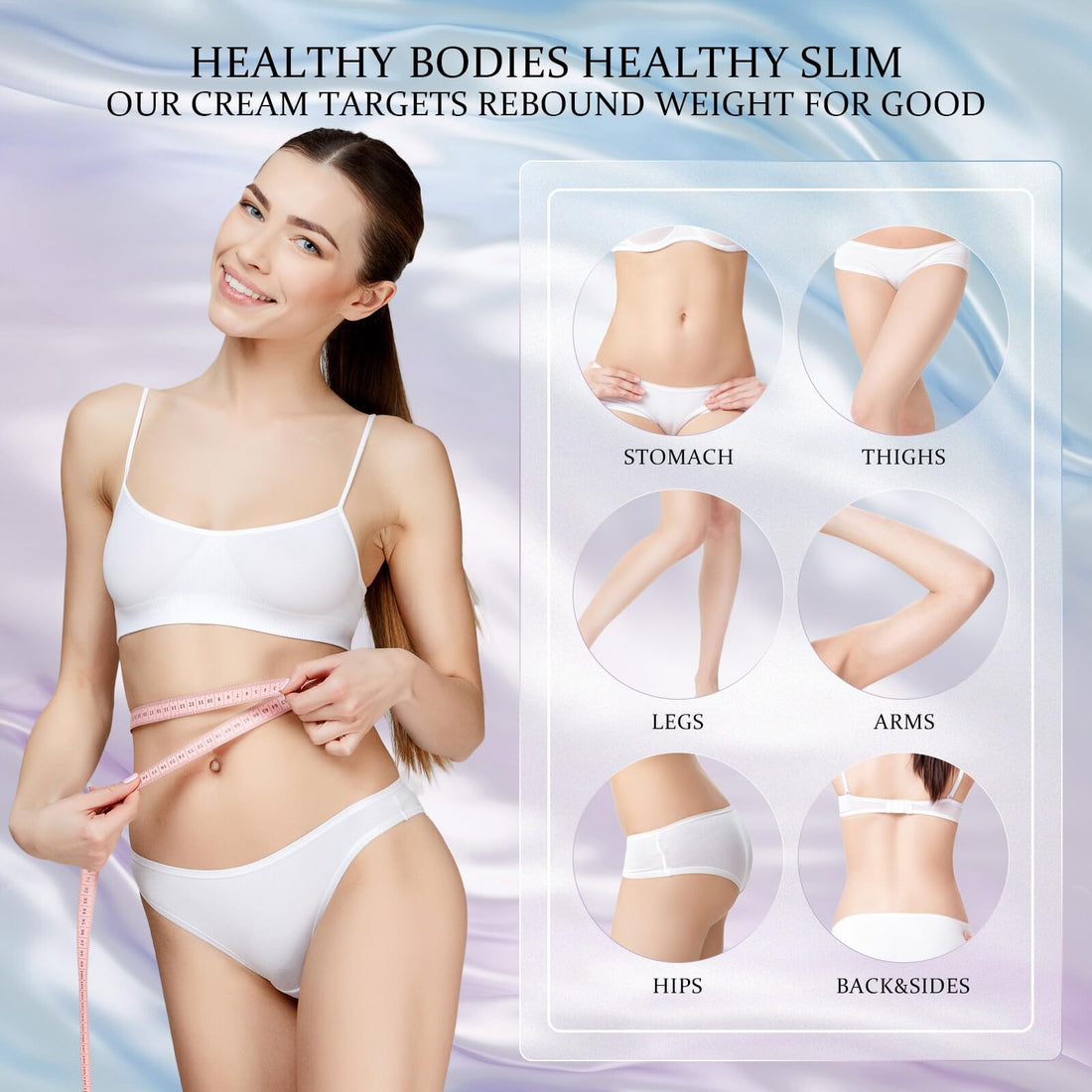 HOLYOM B Flat Belly Firming Cream: Premium Skin Tightening & Moisturizing for Stomach, Women Body Lotion for Firmness and Lift of Thighs & Butt - Pregnancy Skin Firming - 125ML(white)