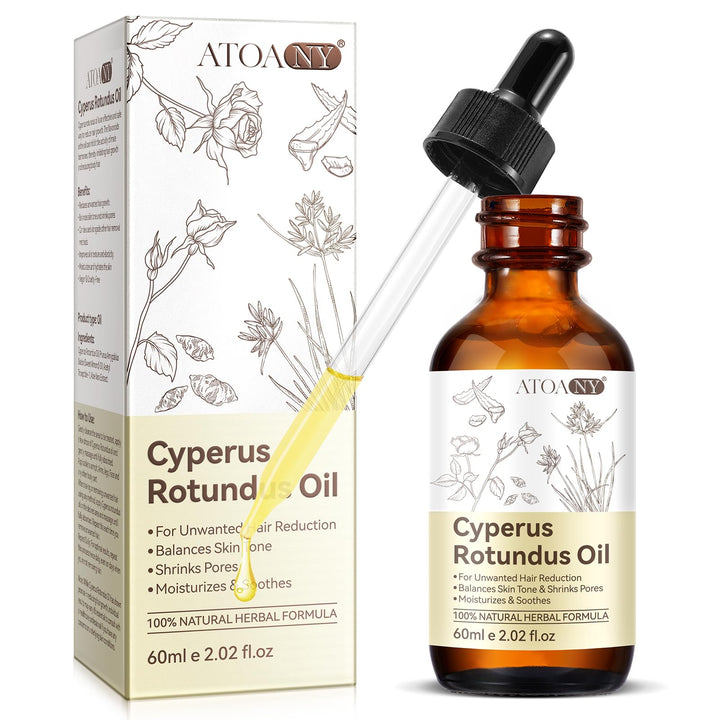 Cyperus Rotundus Oil, Cyperus Rotundus Oil for Hair Removal, Natural for Reducing Body Hair Growth, Smooth Skin & Moisturizing, Suitable for All Skin Types - 1Pc*2.02oz