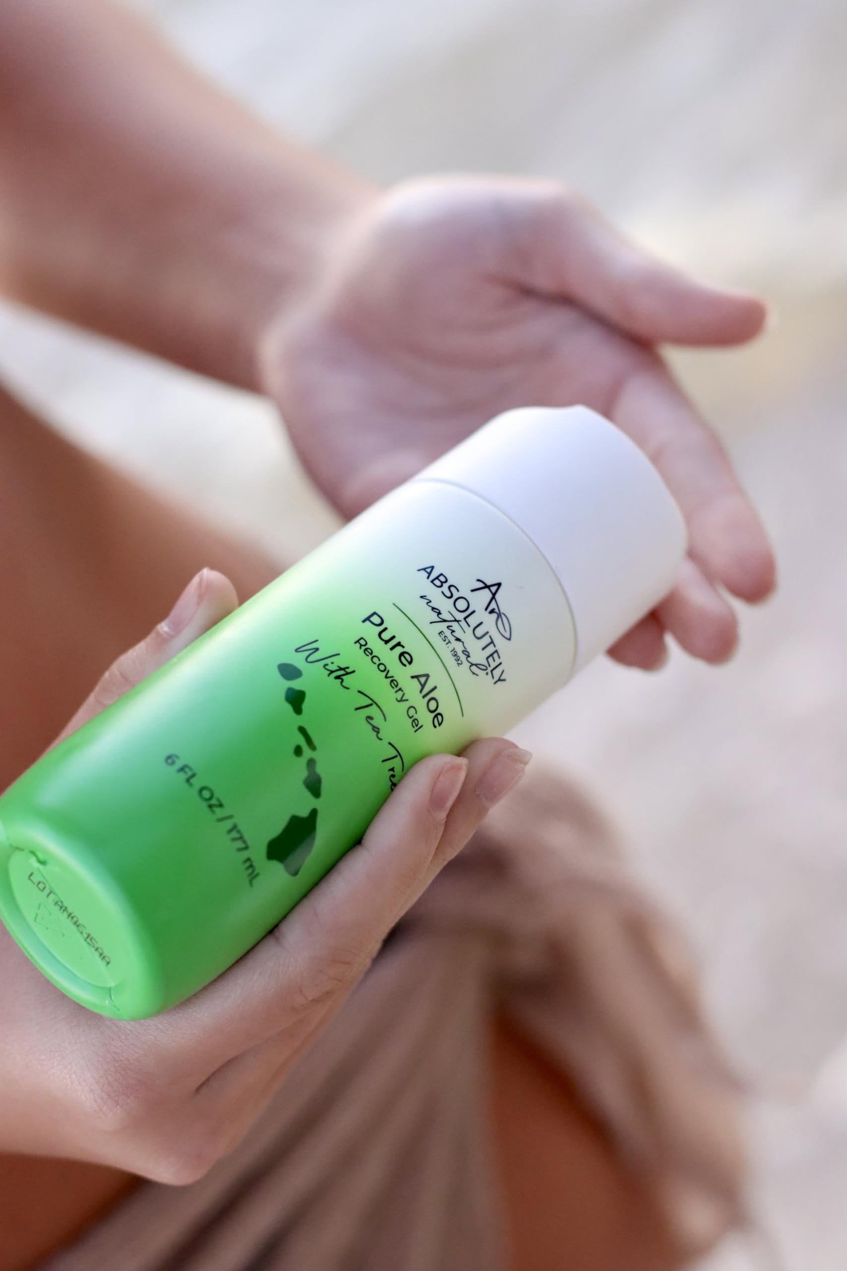 Absolutely Natural Pure Aloe Recovery Gel - With Tea Tree Oil