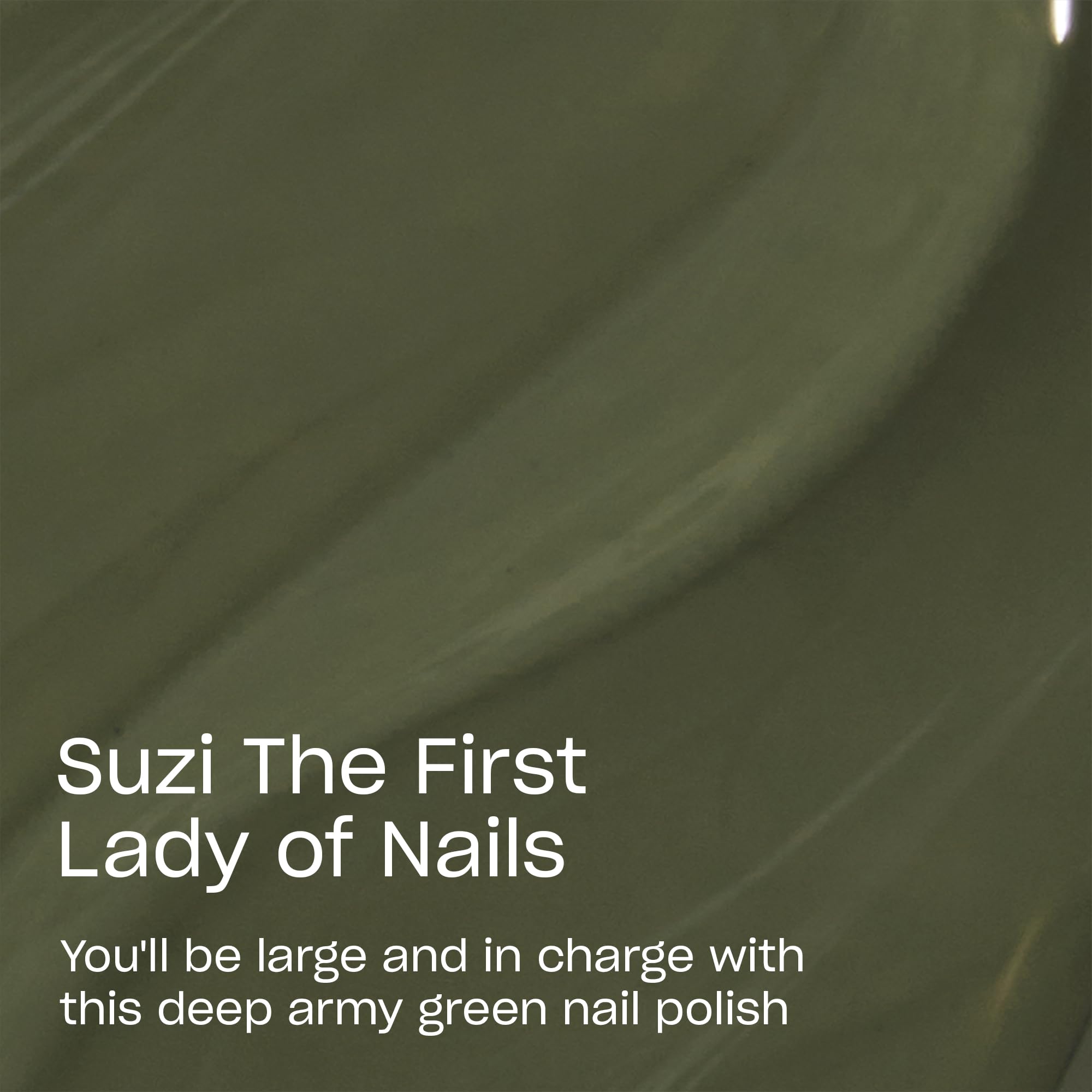 OPI GelColor Suzi - The First Lady of Nails | Opaque Dark Green Crème UV Cure Gel Nail Polish | Vegan & HEMA Free, Long Lasting, High Shine