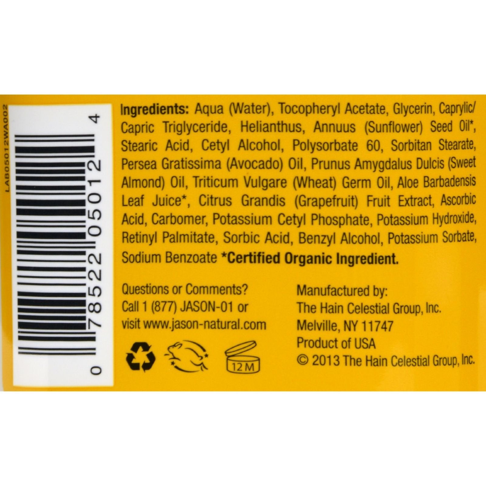 Jason Natural Jason - 5,000 I.U. Vitamin E Revitalizing Moisturizing Creme, 4 Oz.