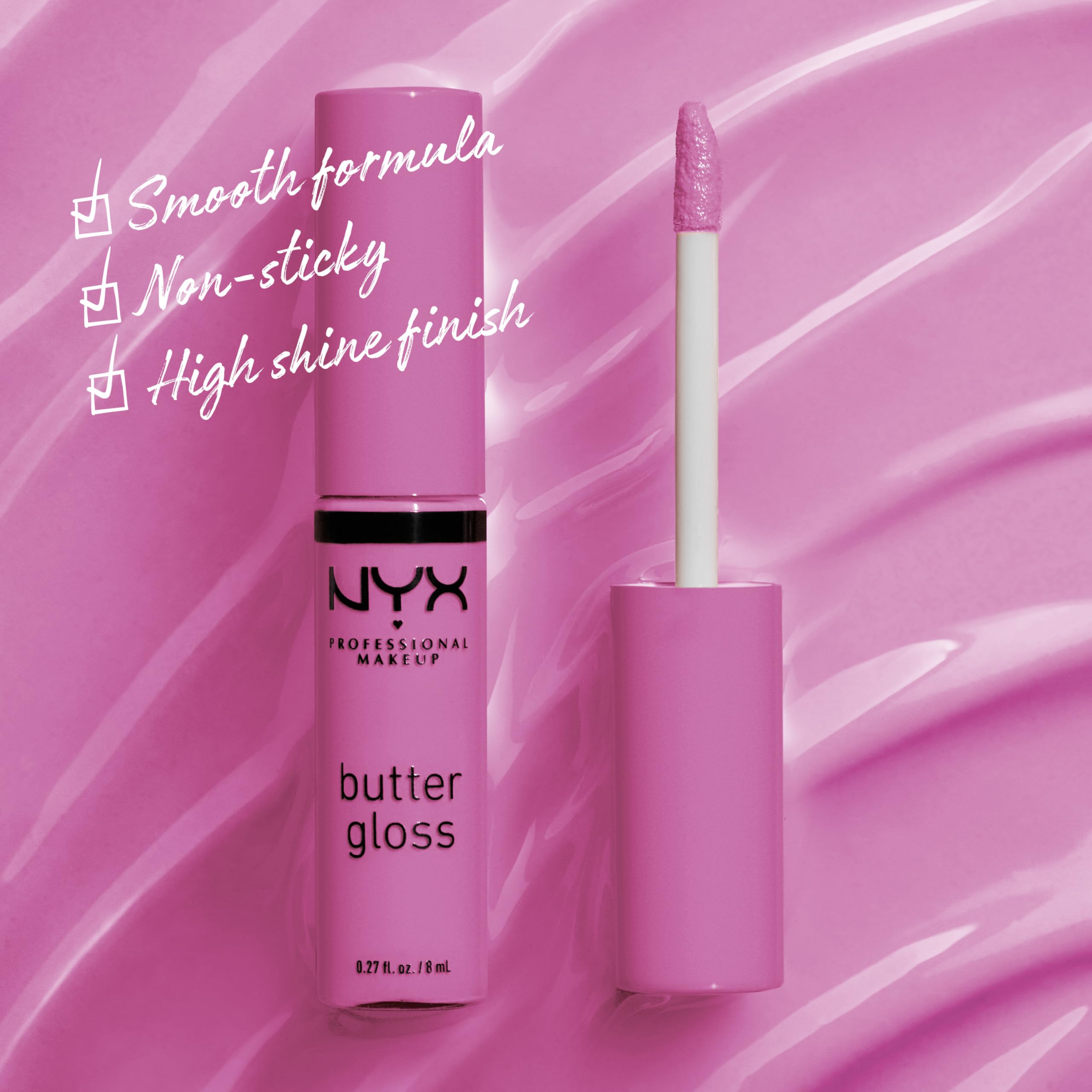 Nyx Professional Makeup Butter Lip Gloss, Merengue, 8ml