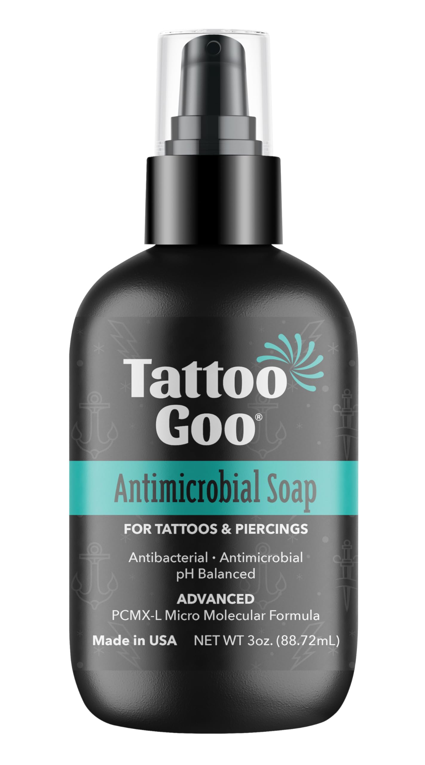Tattoo Goo Deep Cleansing Soap for Tattoos & Piercings 2oz ââ‚¬â€œ New Formula