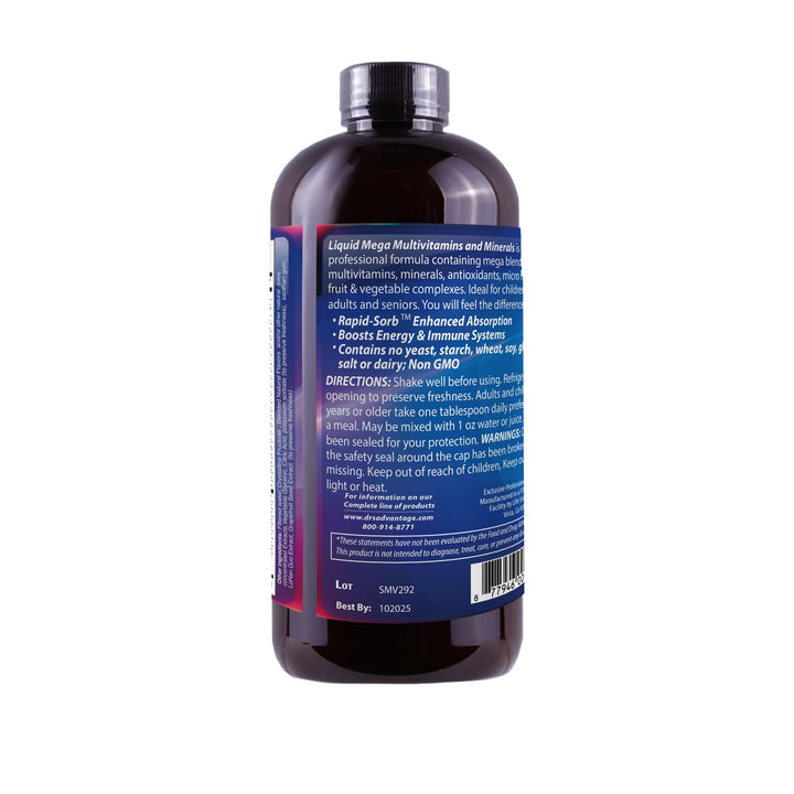 Drs Advantage - Liquid Mega MultiVitamins and Minerals 32oz [Health and Beauty]