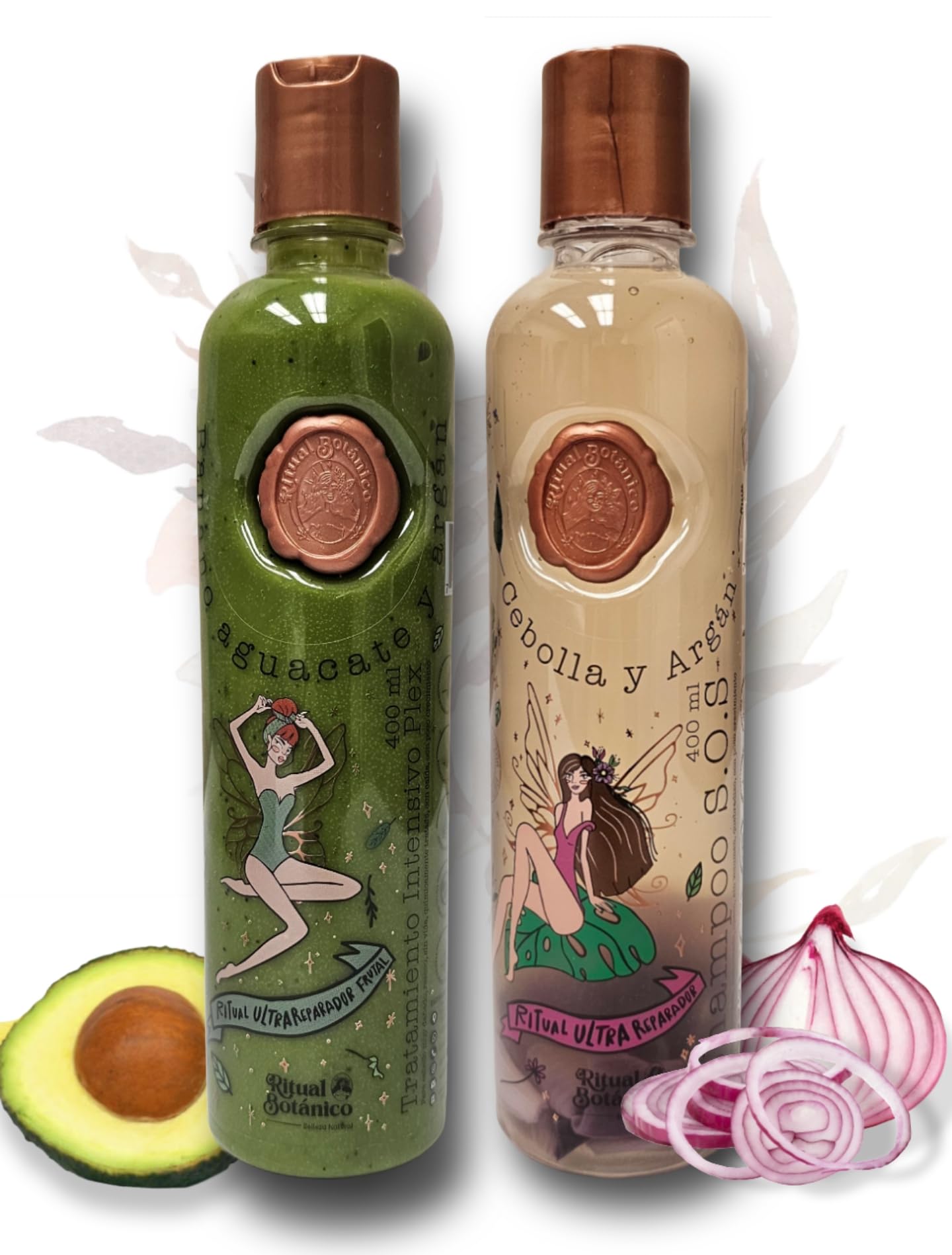 Ritual Botanico Ultra Reparador S.O.S Shampoo con Cebolla y Argán | Tratamiento Intensivo Plex con Banano, Aguacate - Kit Colombiano