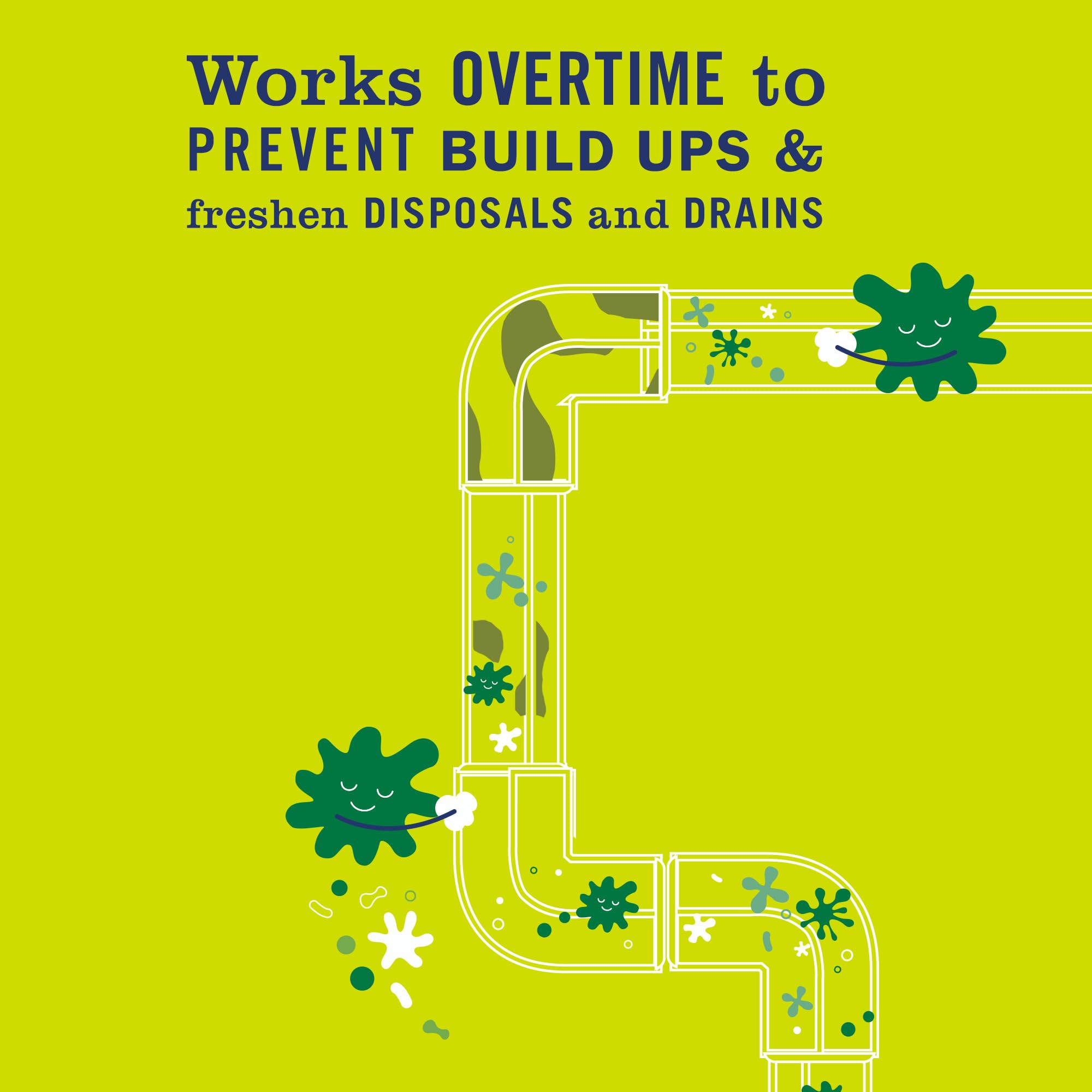 MRS. MEYER'S CLEAN DAY Probiotic Drain Maintenance Liquid, Lemon Verbena, Freshens Disposals and Drains, 32 Fl Oz