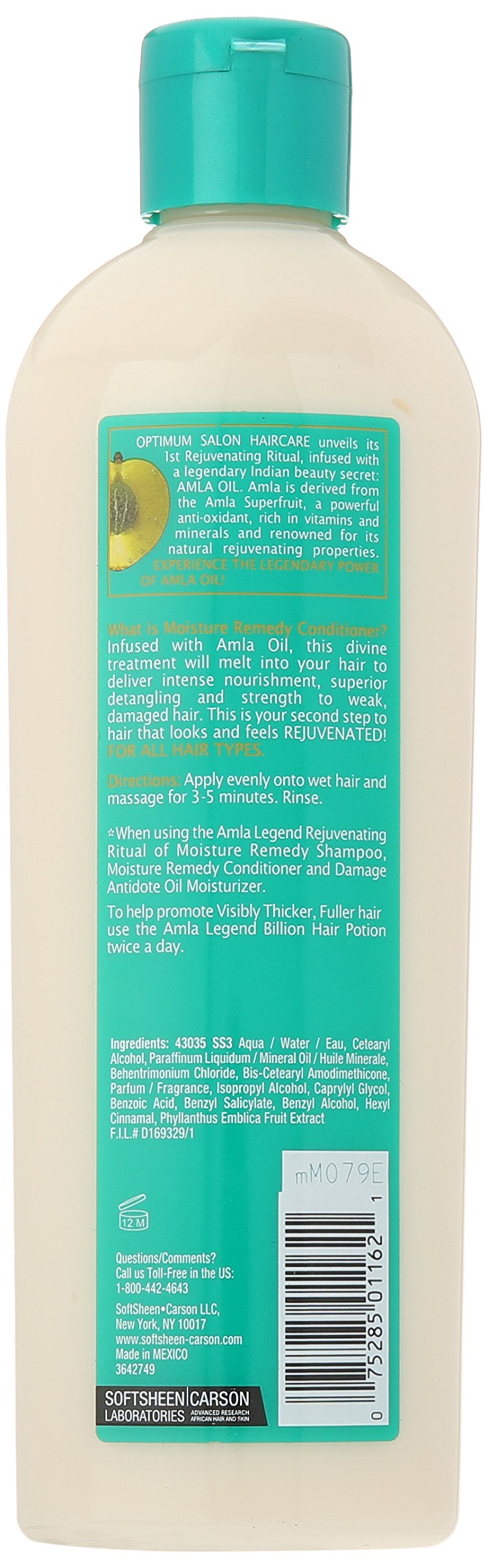 SoftSheen-Carson Optimum Salon Haircare Amla Legend Moisture Remedy Conditioner, 13.5 oz