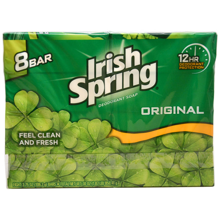 Irish Spring Deodorant Soap Original - 8 Ct