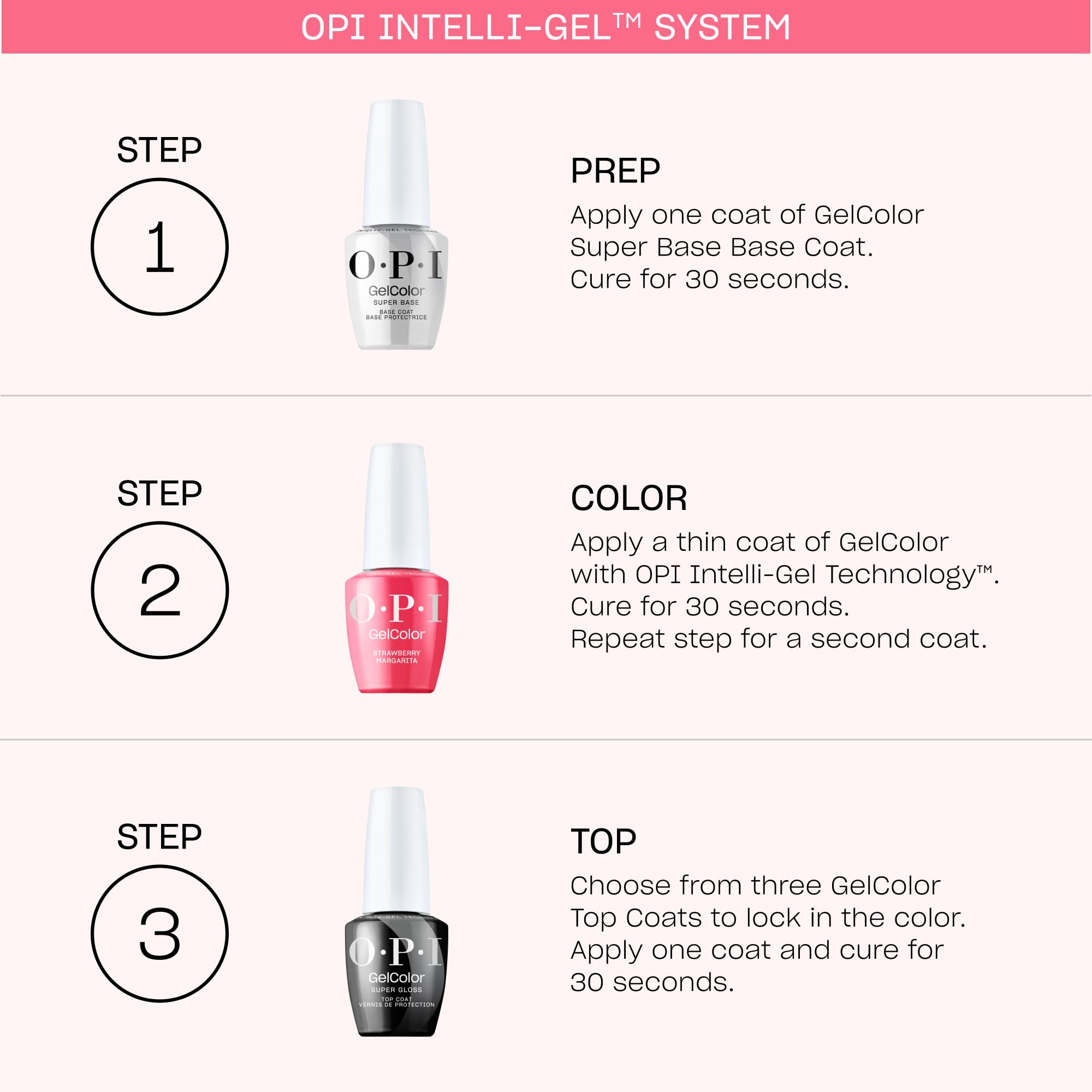 OPI GelColor Reoccurin' Gleam | Sheer Pastel Pink Shimmer UV Cure Gel Nail Polish | OPI'm Dreaming Collection