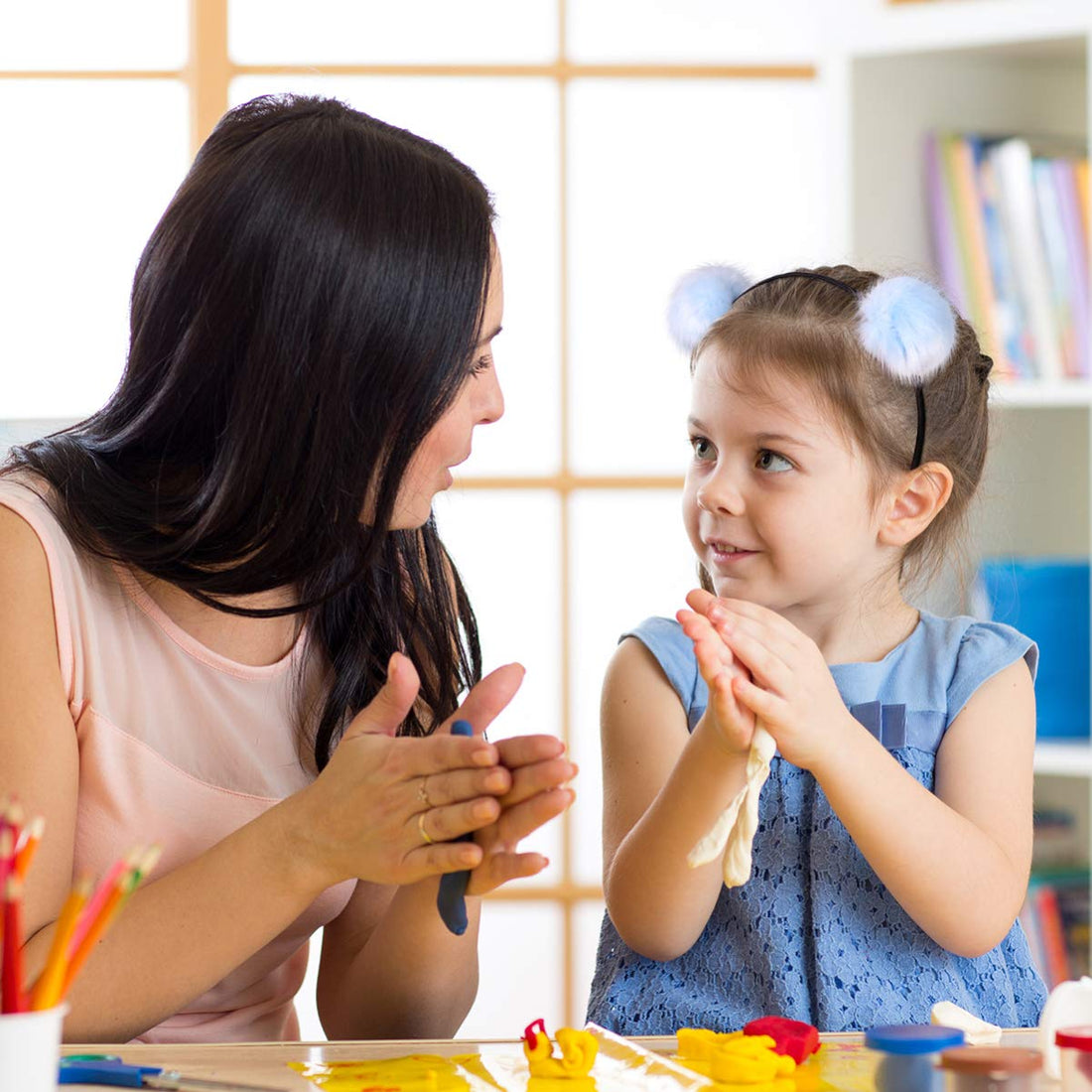 Frcolor Furry Headband, Pom Pom Ball Cat Ear Headband for Halloween Christmas Party Birthday Cosplay, 3Pcs