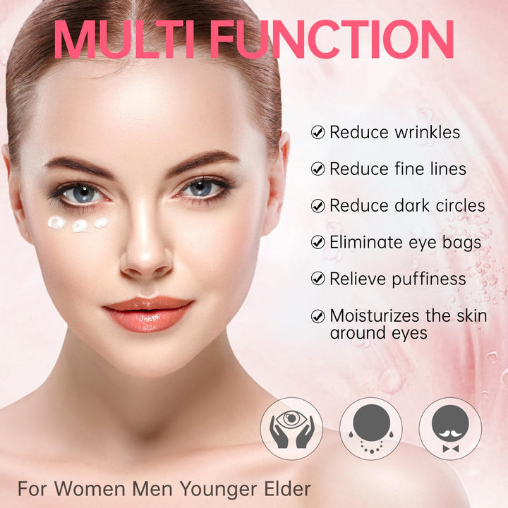 Instant Reduction of Eye Bags - Retinol Eye Cream Dark Circles,Bags Under Eyes,Eye Repair Cream Anti Aging Moisturizer,retinol,Under Eye Care Creams Suit Women Men Eye Firm Smooth firming eye-0.7 oz-H