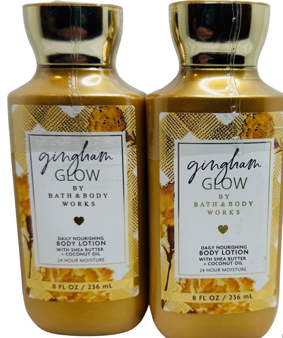 Bath & Body Works Gingham Glow Body Lotion 8 Ounces Each Pack of 2