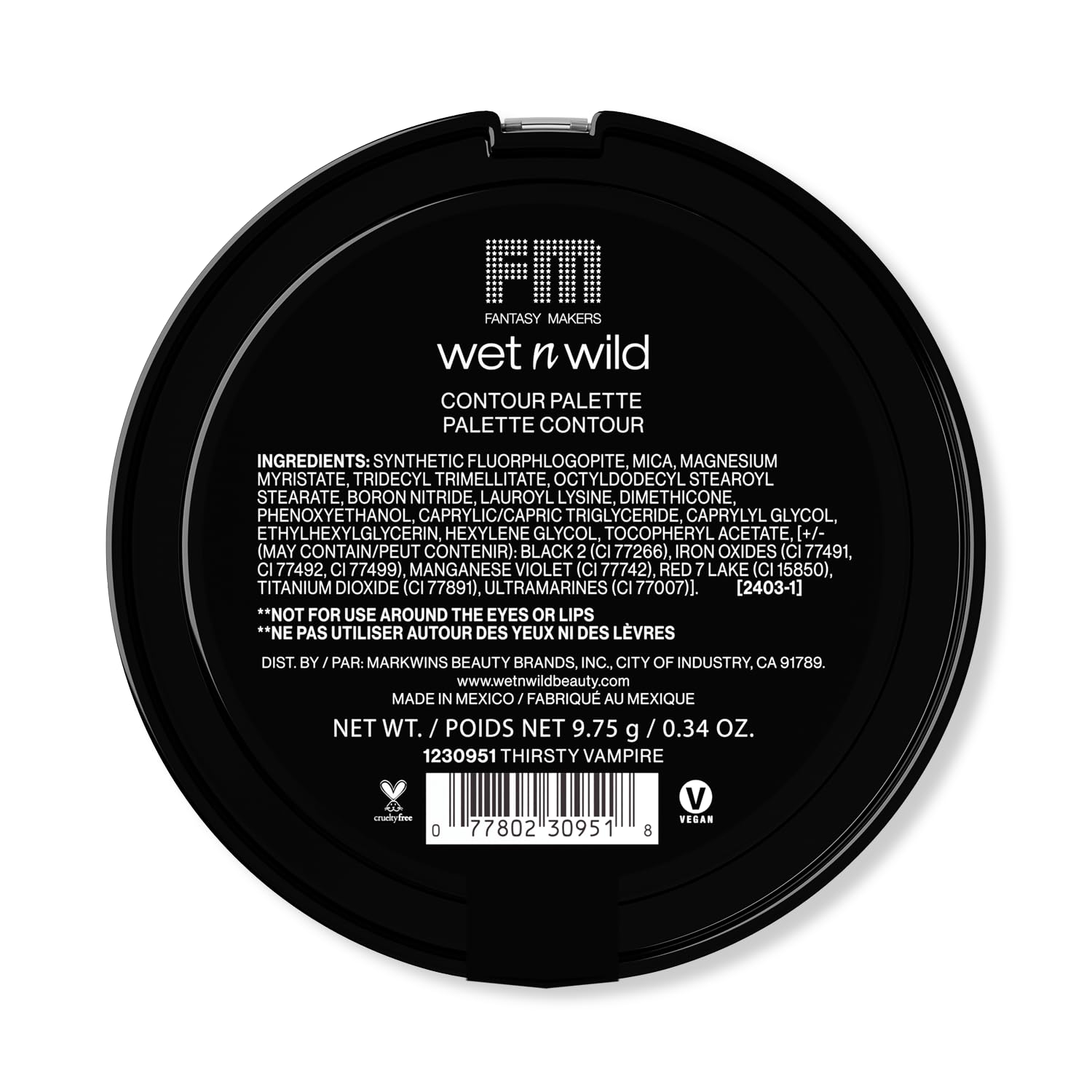 wet n wild Vampiress Contour Palette - Thirsty Vampire