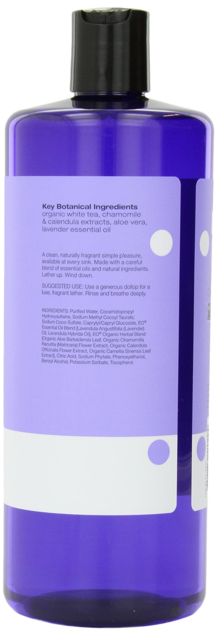 EO Botanical Liquid Hand Soap Refill, French Lavender, 32 Ounce (Pack of 2)