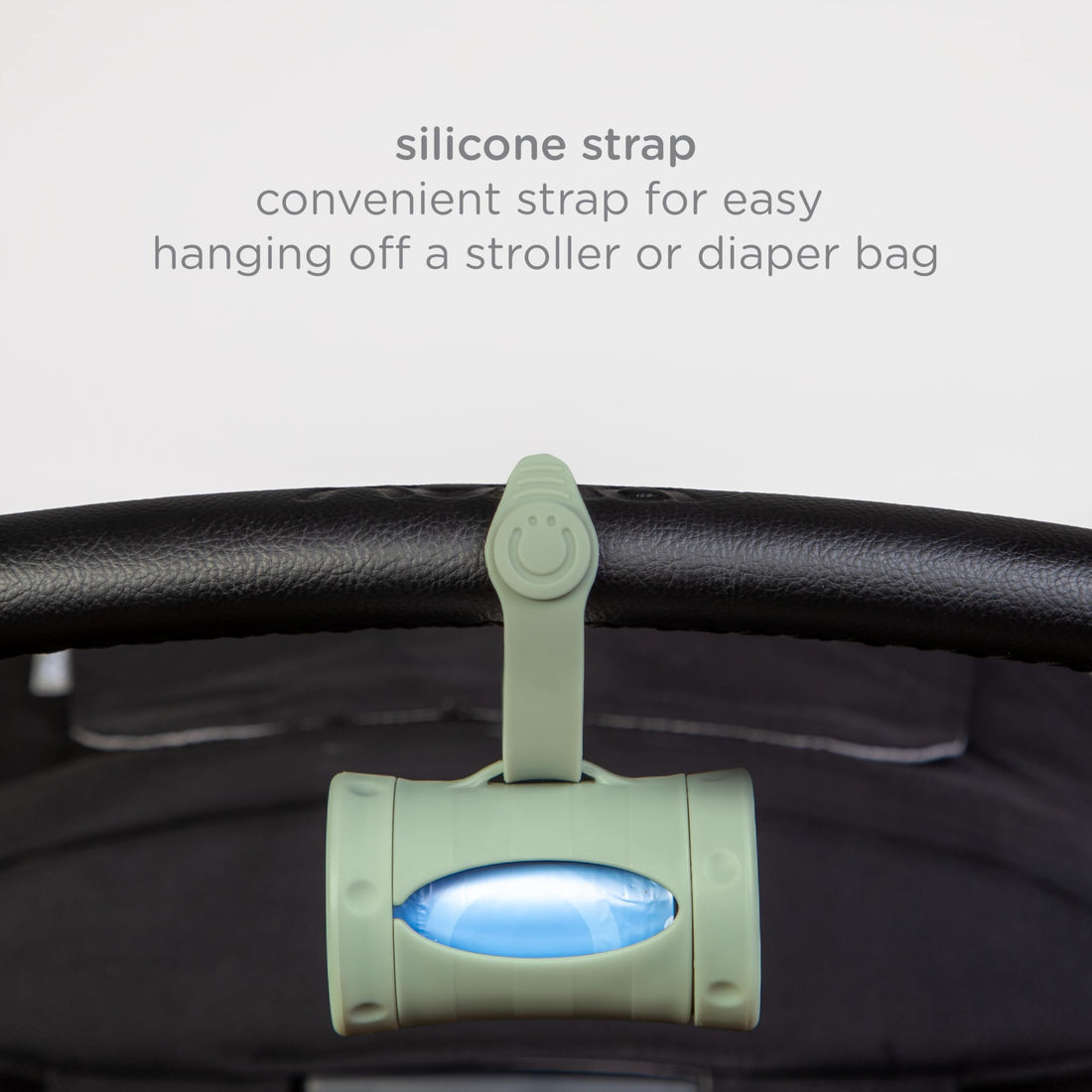 Ubbi On-the-Go Diaper Bag Dispenser for Travel, Retractable Must Have for Newborns, Helpful Baby Accessory, Sage Green