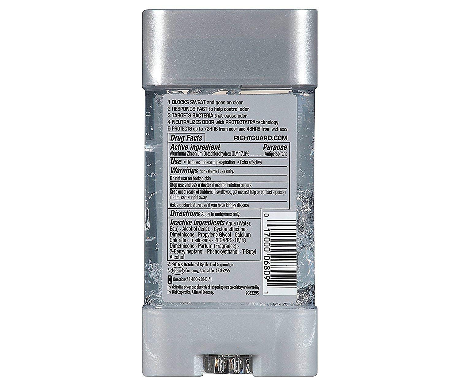 Right Guard Total Defense 5 Power Gel, Antiperspirant and Deodorant, Artic Refresh 4 Ounce (Pack of 3)