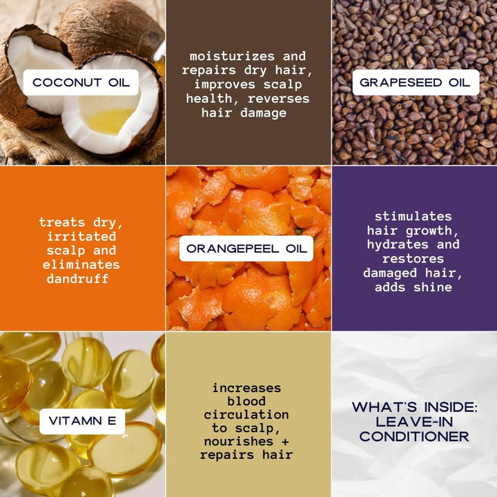 YOUNG KING HAIR CARE Kids Leave-In Conditioner For Boys | Detangle, Hydrate and Soften Natural Curls | Plant-Based and Harm-Free | 8.02 oz