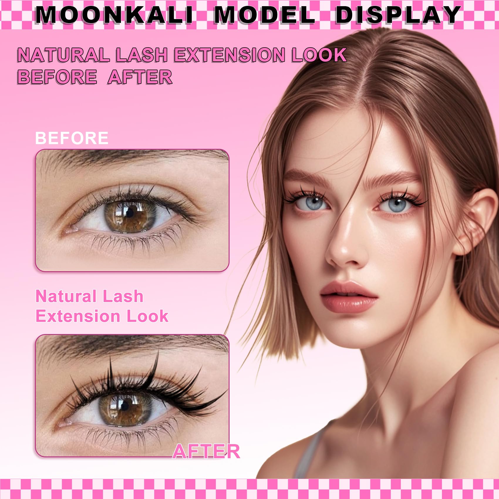 Wispy Lash Clusters Manga Eyelash Clusters Natural Fairy Clear Band Lashes Clusters Spiky 10-16MM Cluster Eyelash Extensions DIY 120Pcs CC Curl Anime Eyelashes Extension Clusters by MOONKALI