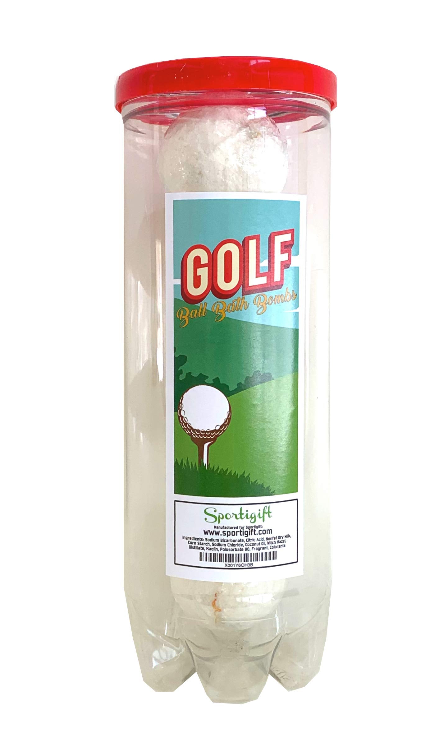 Golf Ball Bath Bombs - 5 pack - Luxury Scented Bath Bomb Fizzies - Great Gift for Golfers, Teammates, Opponents, Birthdays, Men, Boys, Women, Girls, Mothers Day, Wife, Girlfriend