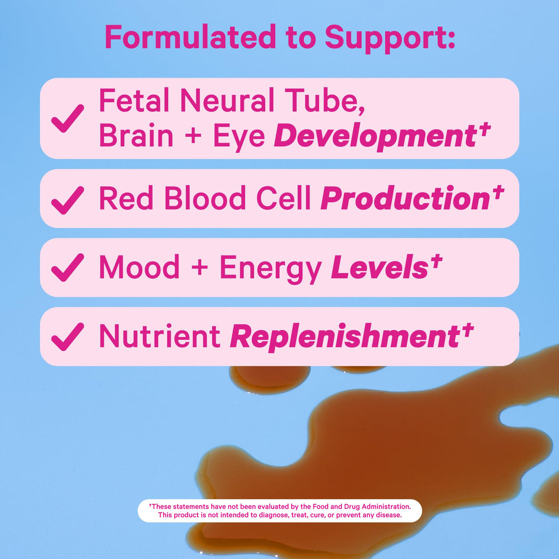 Pink Stork Liquid Prenatal Vitamins for Women - Berry Flavor - Organic Food Blend - for Fertility, Pregnancy, Postpartum- Morning Sickness Support - Breastfeeding and Lactation - 32 Servings