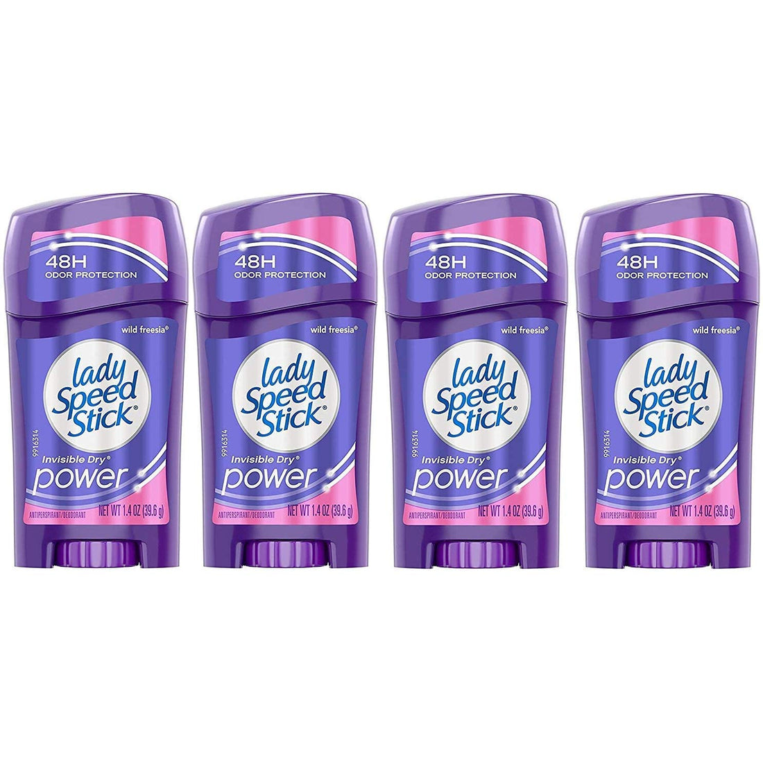 Lady Speed Stick Invisible Dry Antiperspirant & Deodorant, Wild Freesia - 1.4 oz - 4 pk by Lady Speed Stick