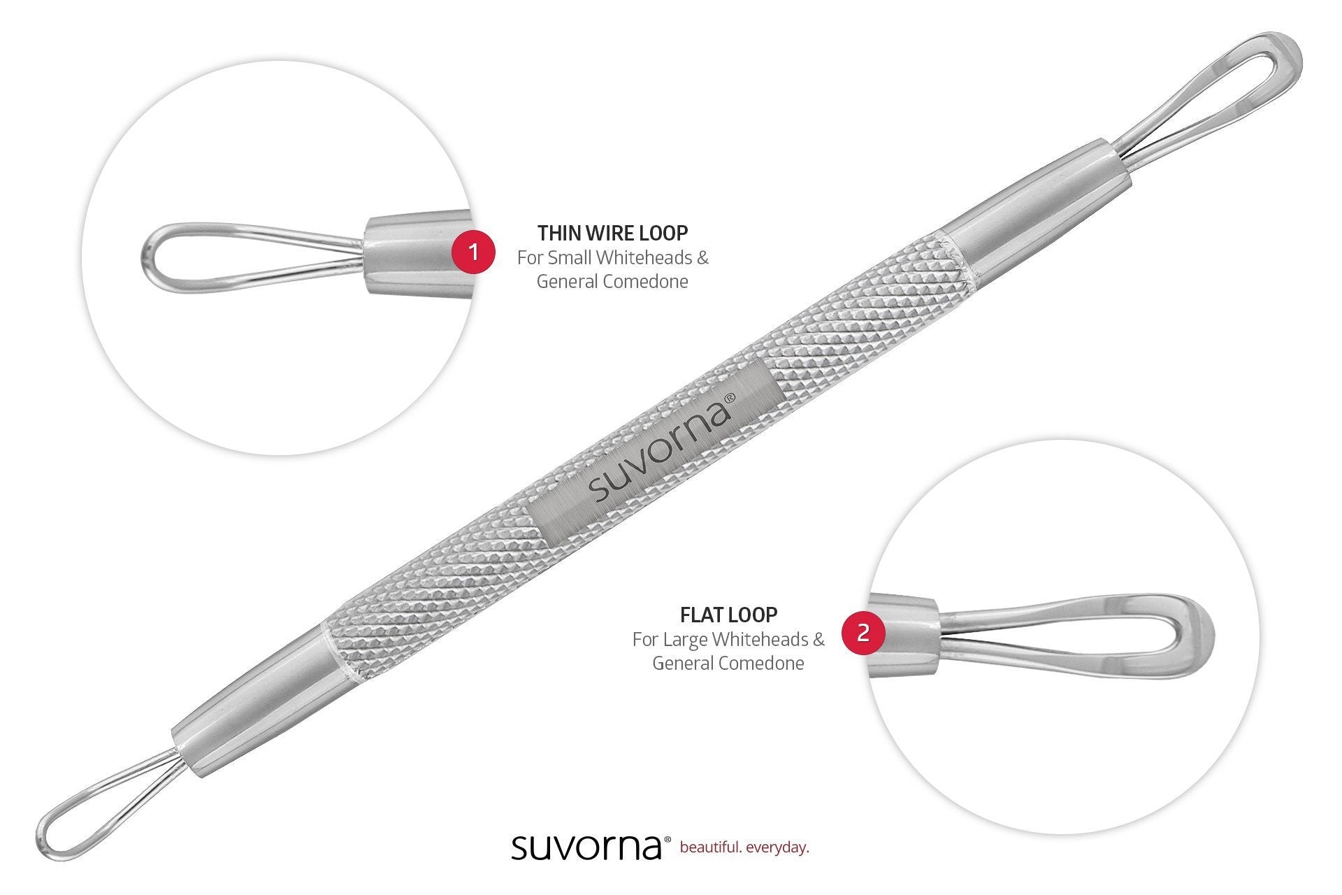 SC-1103-SSP Suvorna Whitehead / Acne Remover & Comedone Extractor