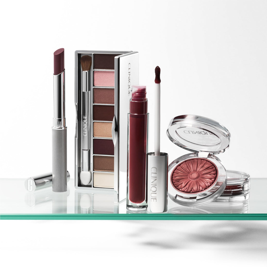 Clinique All About Shadow Eyeshadow Palette Makeup, 8 Silky + Buildable Shades | Safe For Sensitive Eyes, Best of Black Honey, 0.41 Ounce